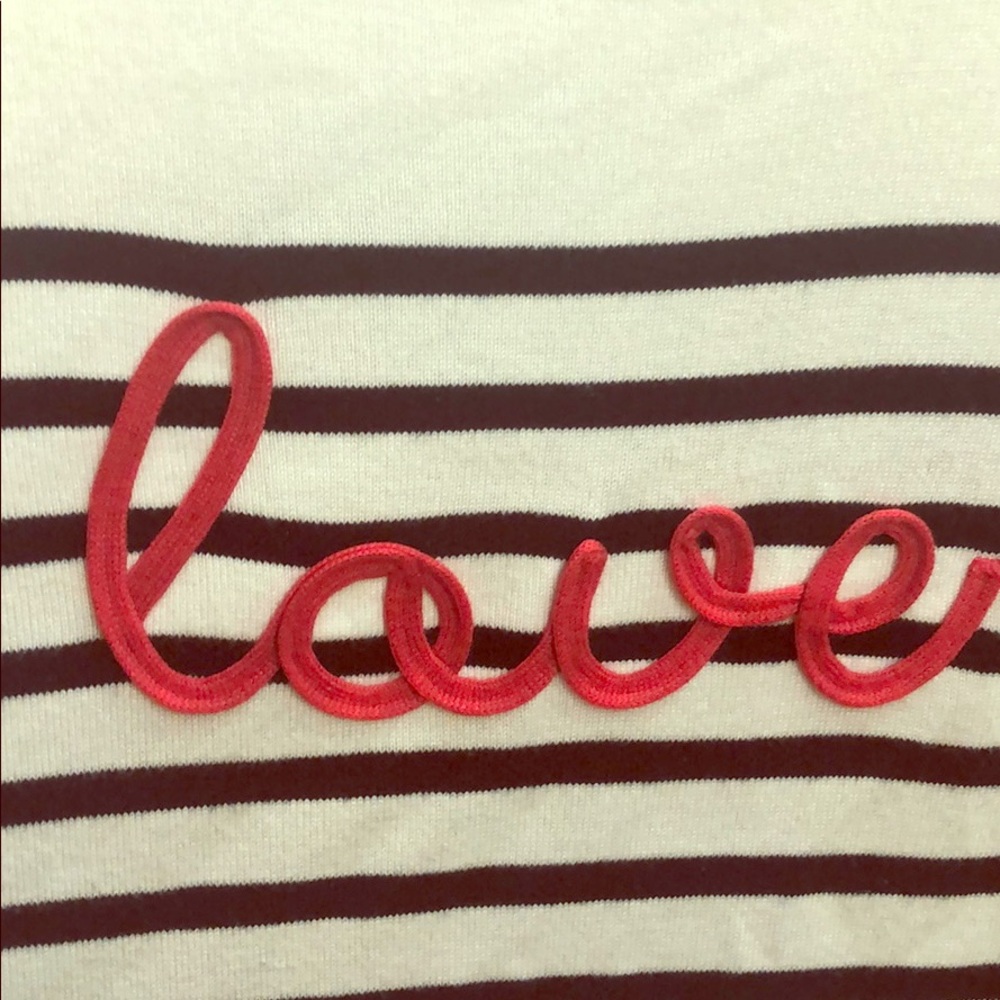 Marled LOVE graphic LS sweater